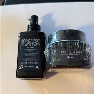 Davines Heart of Glass Sheer Glaze and Intense Treatment for blonds. Brand new.